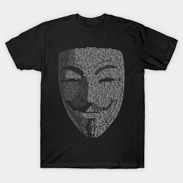 V for Vendetta T-Shirt by Treherne